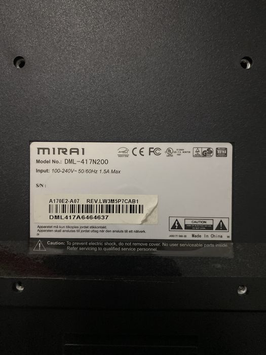 Monitor antigo Mirai