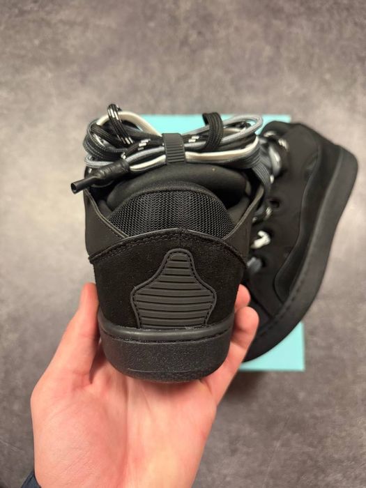 [БЕЗ ПРЕДОПЛАТ] Lanvin Curb Sneakers Black Grey МЕНШ ДУТІ ланивин ланвины ланвини курб сникерс