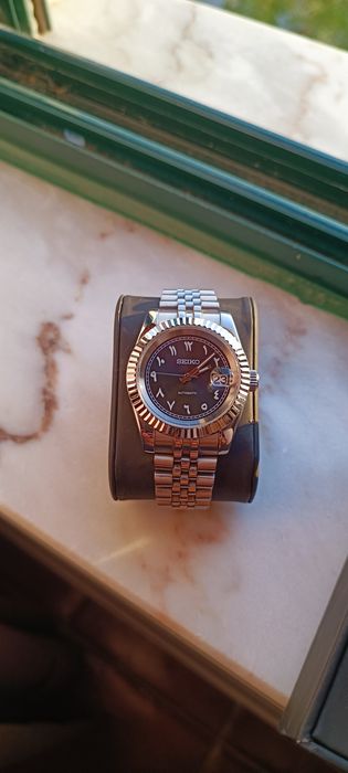 Relógio Seiko Mod Arabic Dial Black