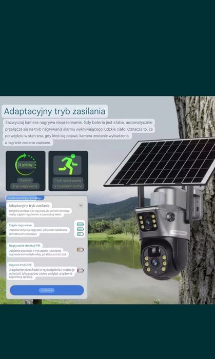Kamera solarna 4G lte na kartę sim i internet
