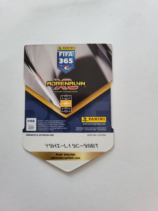 Karta piłkarska PANINI FIFA 365 2026 Elite Cut JWL2  Adrien Rabiot OLYMPIQUE