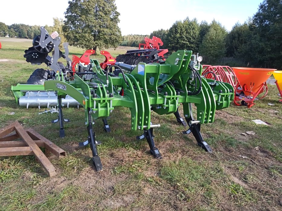 Pług dłutowy zabezpieczenie hydrauliczne 3m wał mulczer Raptor Tolmet