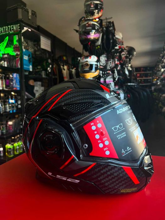 Kask motocyklowy LS2 FF901 ADVANT X C FUTURE II RED/ pytaj o rozmiary