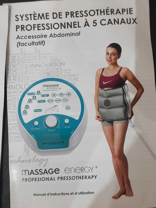 Aparelho de Pressoterapia Profissional Massage Energy (5 Canais)