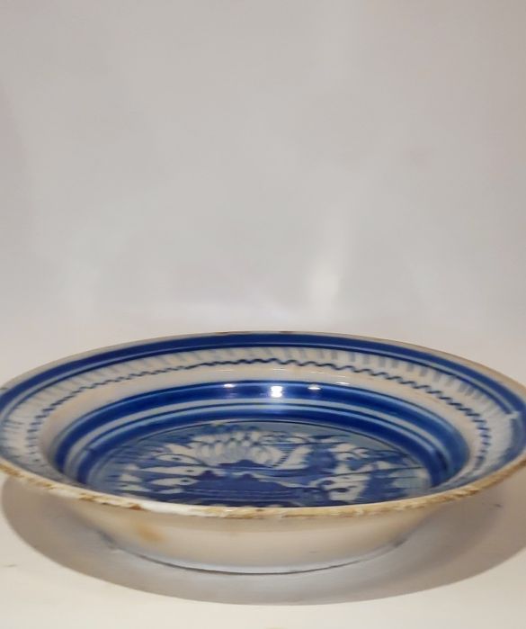 Prato grande covo faiança antigo ( Portes grátis)