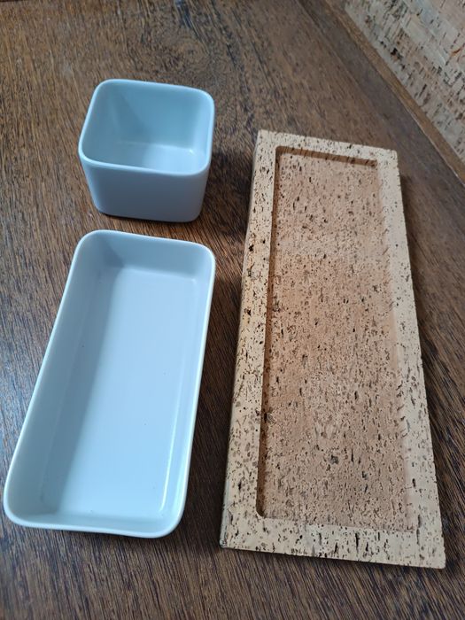 Conjunto cinza para cozinha com base de cortiça437356888494581762