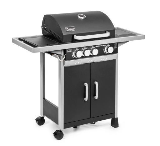 grill gazowy nebraska activa 3+1 żeliwny ruszt