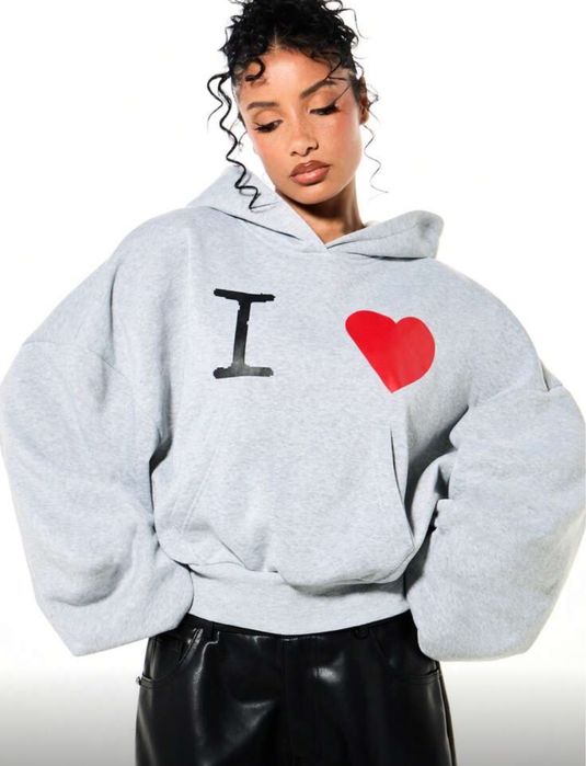 Худи opium серая y2k