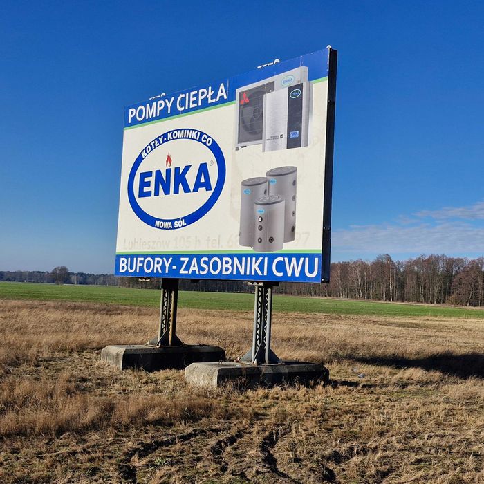 Konstrukcja stelaż bilbord reklama przydrożna S3 ZIELONA GÓRA