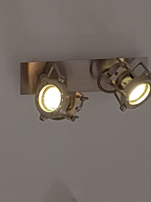 Lampa sufitowa i kinkiet inox