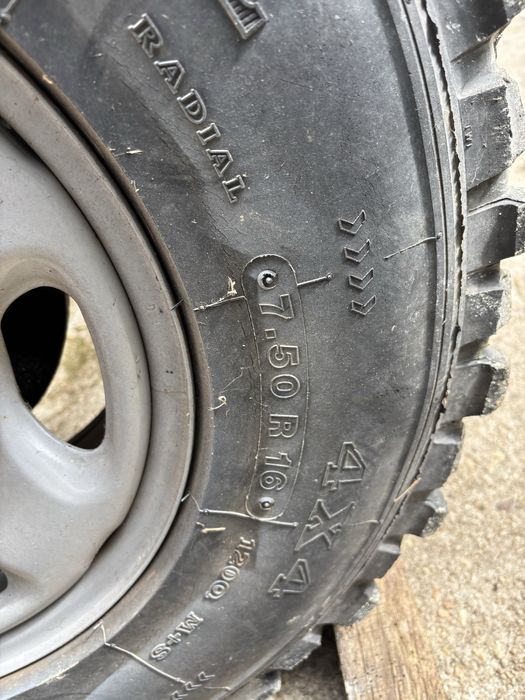 4 pneus fedima extreme medida 7.50R16 UMM SUZUKI