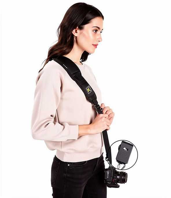 Correia de Ombro para Câmara DSLR – Confortável e Segura