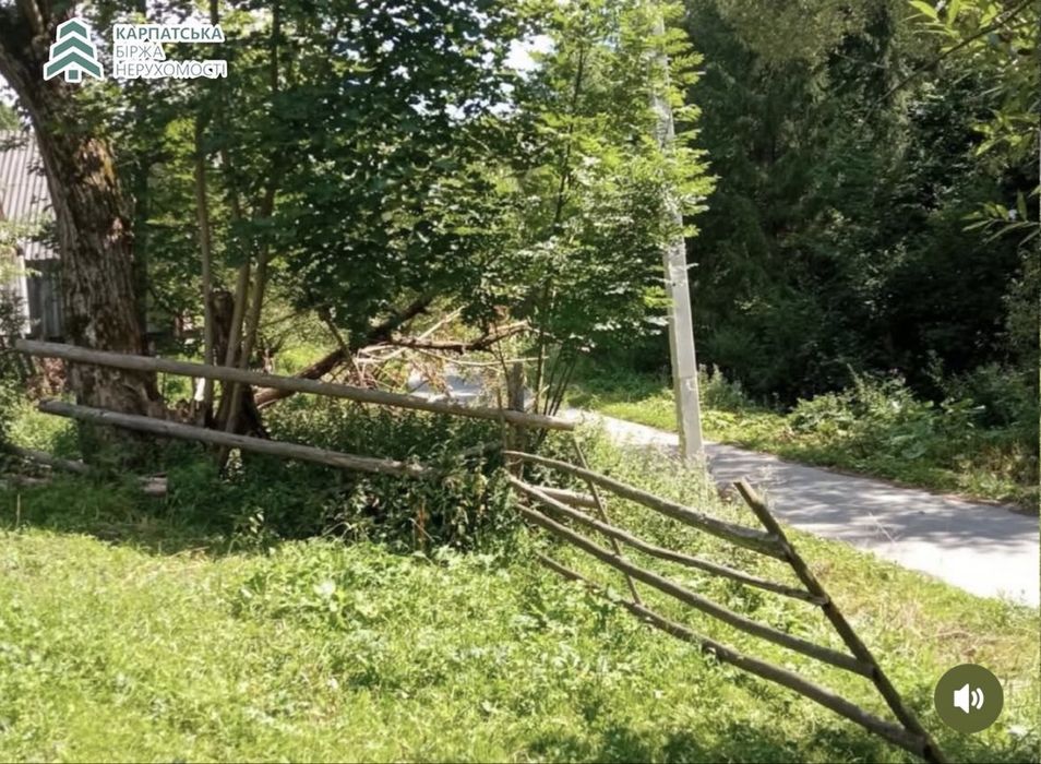 Продається ділянка із старим будинком в селі Нижній Студений, Закарпатська обл
