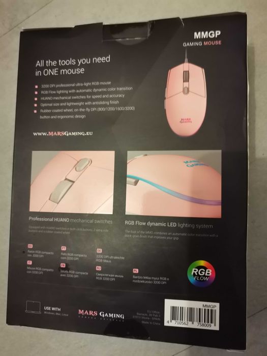 Rato gaming rosa novo