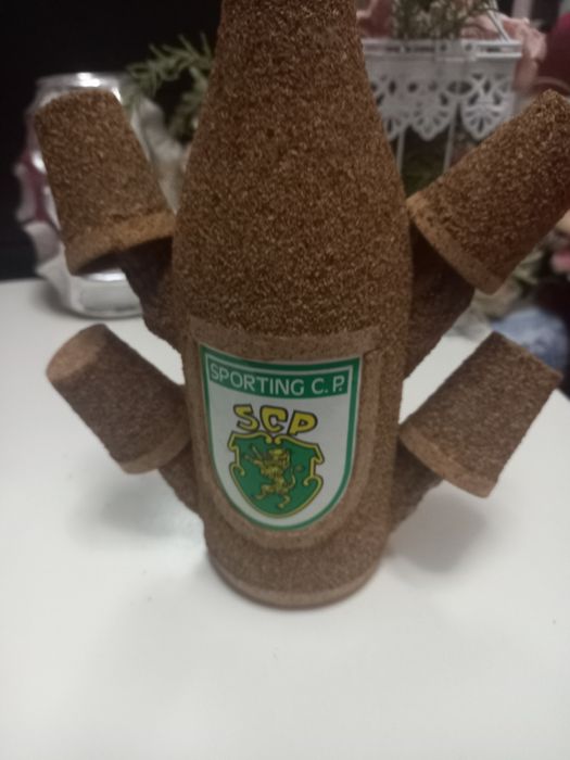 Garrafa do sporting em cortiça