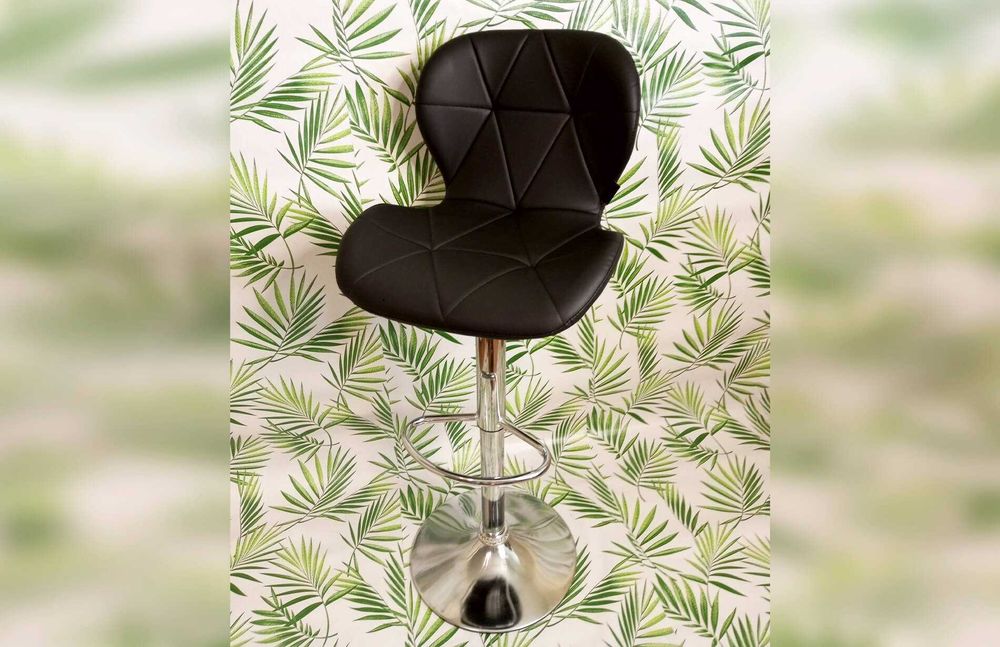 Барний стілець зі спинкою для майстра/Крісло в перукарню барне шир49см