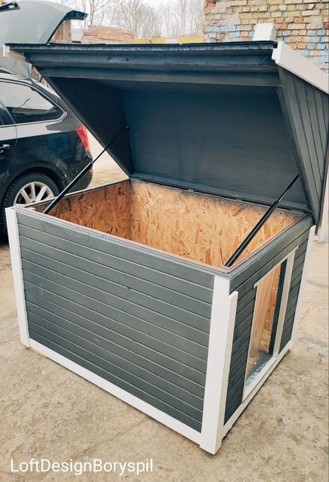 Будка утеплена для великих і середніх порід собак