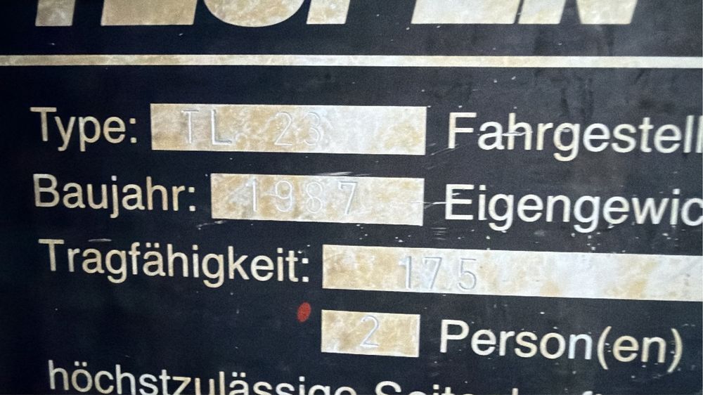 Podnośnik koszowy zwyżka