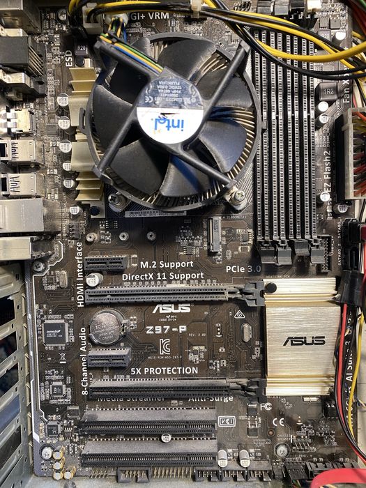 Комплект ASUS Z97‑P + Intel i5‑4690K 16gb 1866 (без кулера): 2 400