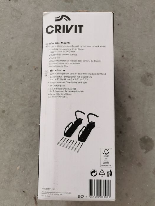 Suporte de parede para bicicletas.