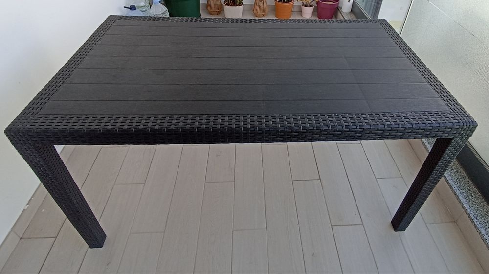 Mesa de exterior de jantar 140x80 cm – 6 pessoas