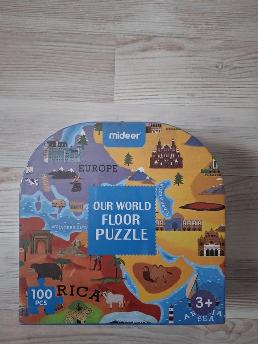 Пазли Mideer Слон, Мапа