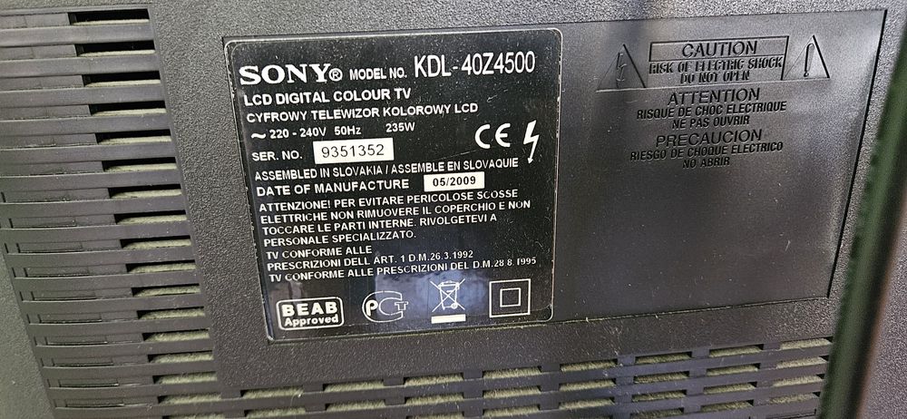 Sony Bravia KDL-40Z4500