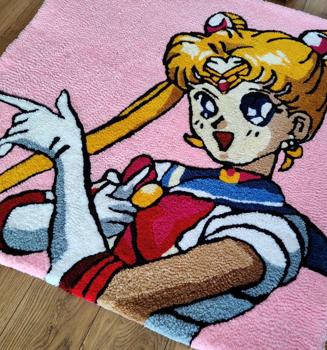 Ręcznie robiony dywan kawaii sailor moon  anime