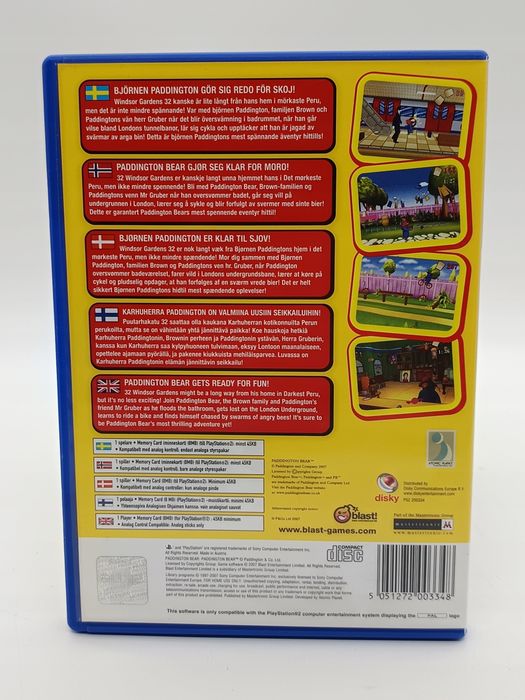 paddington bear playstation 2 (ps2) pudełkowa