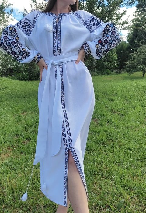 Вишиванка сукня, вишите плаття, вишита жіноча сукня, набір парний