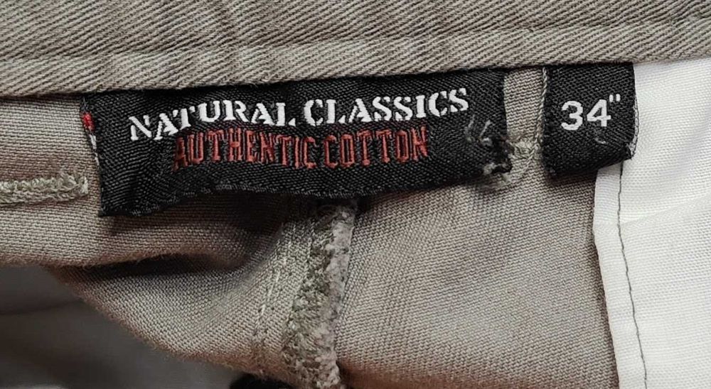 Wr) NATURAL CLASSICS męskie krótkie spodenki bojówki Roz.34