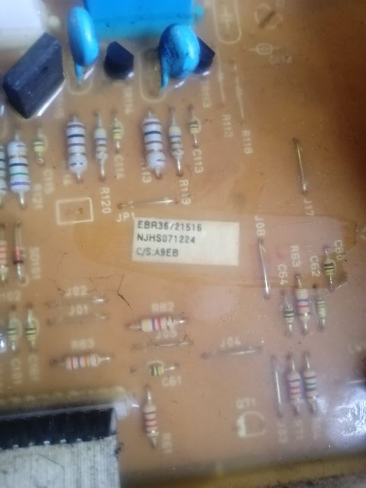 Панель керування пральної машини LG.