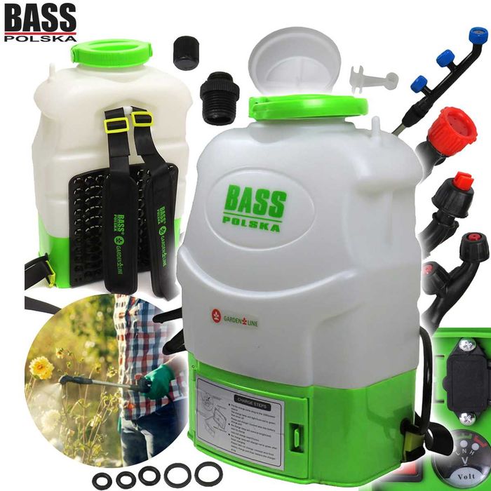 BASS POLSKA Plecakowy Opryskiwacz Akumulatorowy 20l + 4 Dysze BP8620