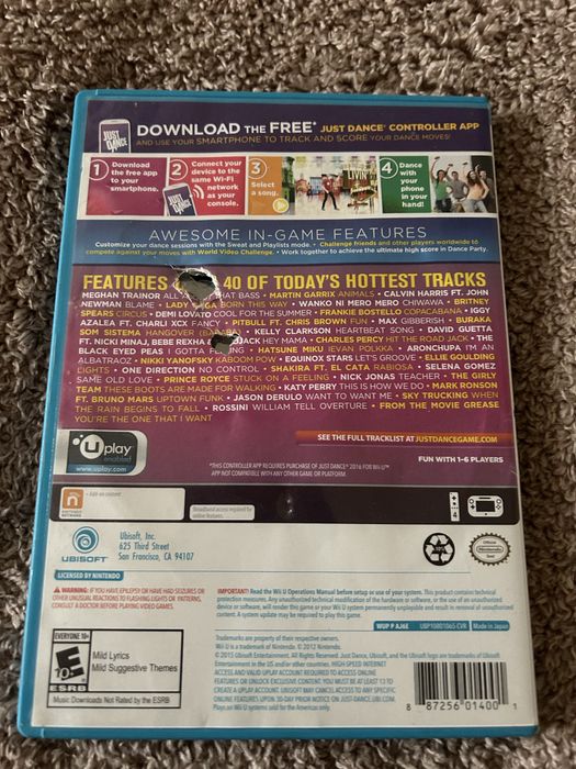 Just dance 2016 nintendo wii u