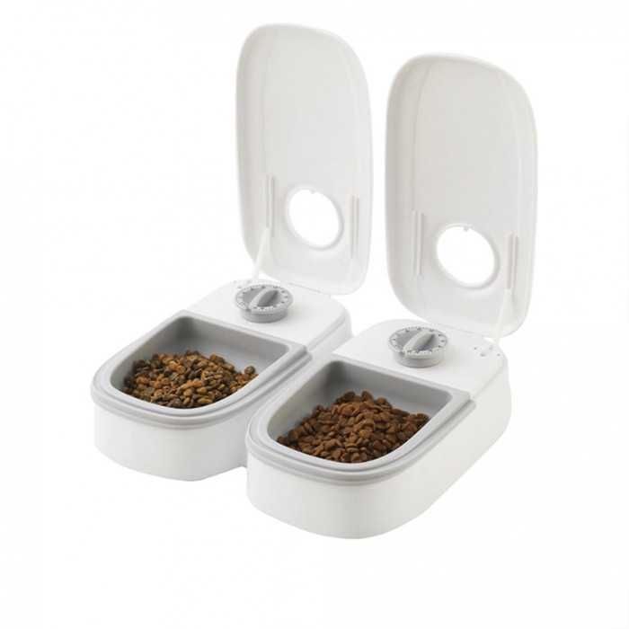 Автоматическая кормушка дозатор с таймером для сухого и влажного корма