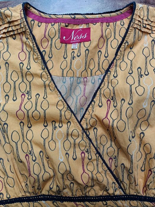 Sukienka w łyżeczki Boho Hippie retro vintage