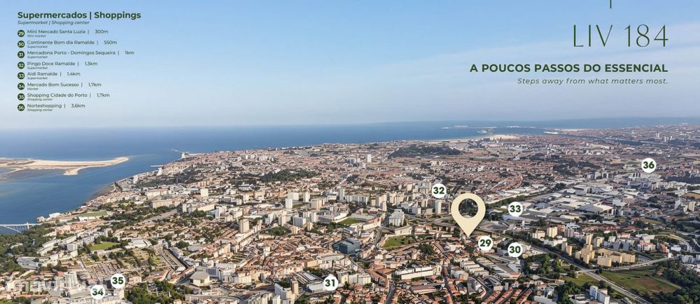 JD - Apartamentos Porto, Proximidade ao essencial. T1 - T2 - T2 Duplex