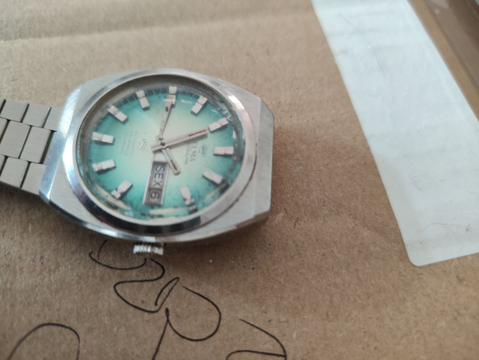 Relógio Vintage Delma Automático (Anos 70) – Para Restauro