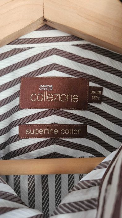 Koszula vintage w paski Marks & Spencer Collezione M 39-40