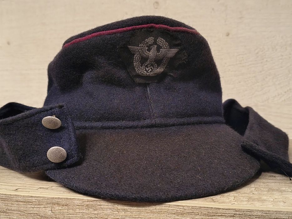 Militaria de Trincheira M 43 Boné da polícia civil da Wehrmacht