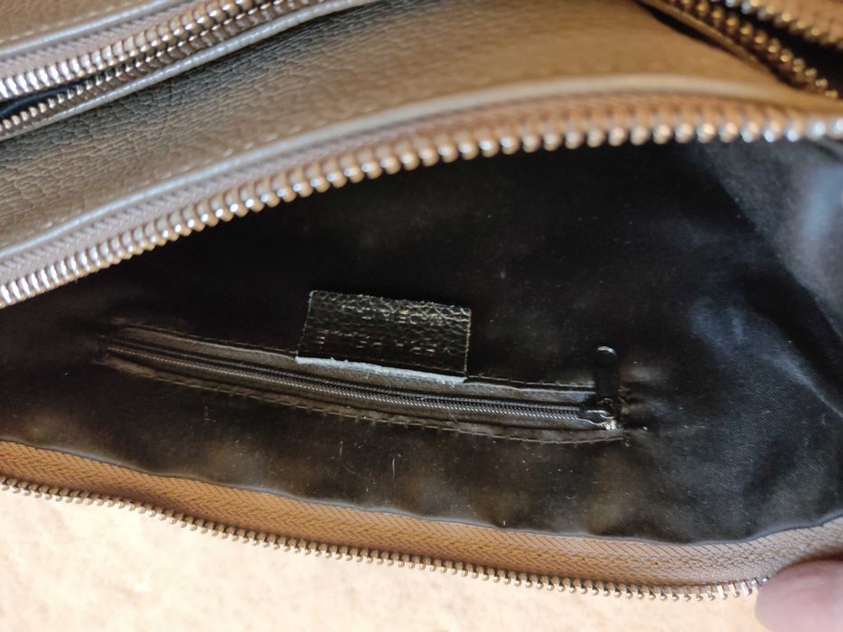 Świetna skórzana włoska torebka Vera Pelle