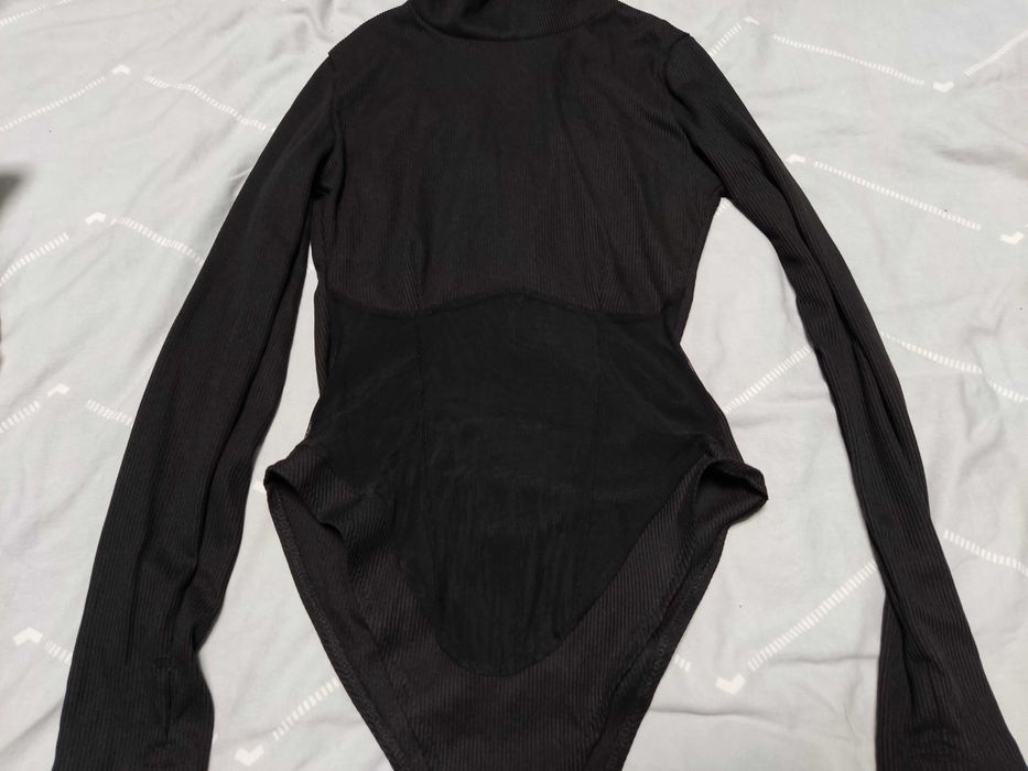 Czarne nowe body z siateczką 36/S