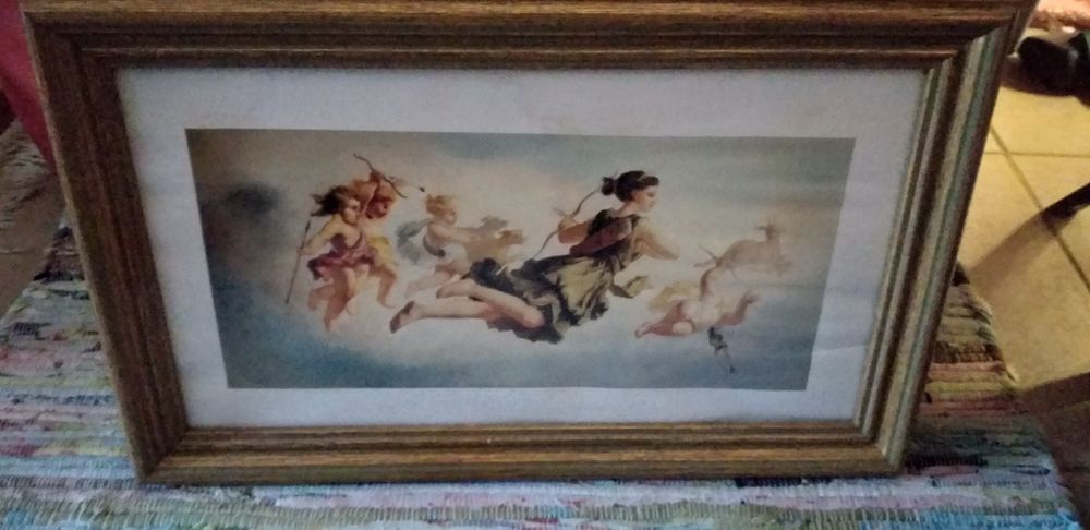 Quadro  figura de anjos