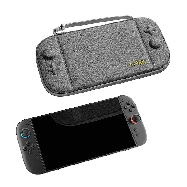 Etui Tech-Protect Slim Pouch na Nintendo Switch 2 - szare