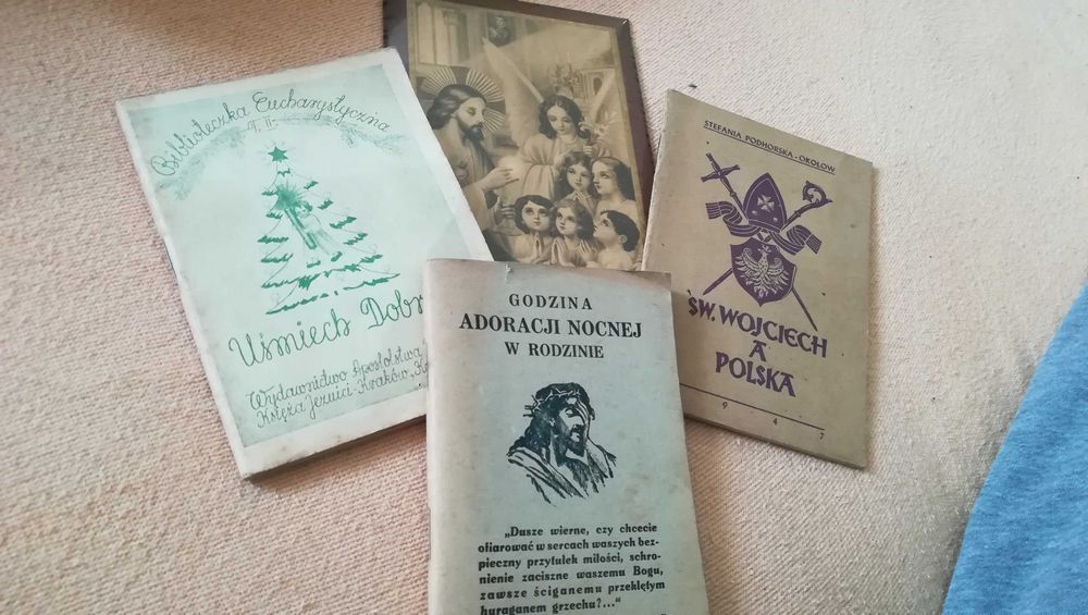 Antyczny / zabytkowy religijny zestaw - widoczne na zdjęciach i opis