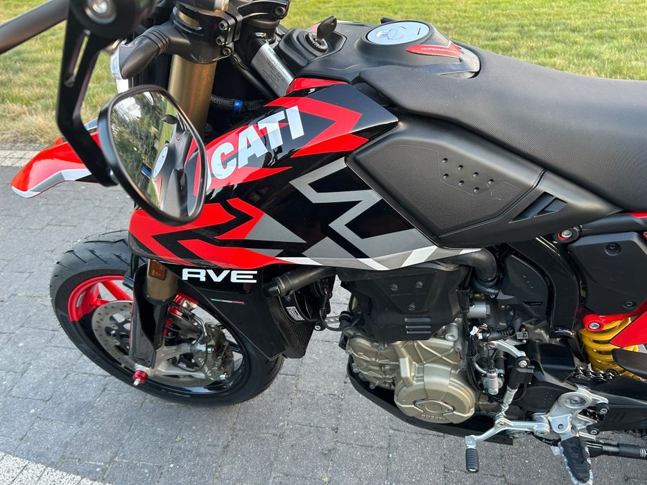 Ducati hypermotard RVE 698 prawko A2 wydech