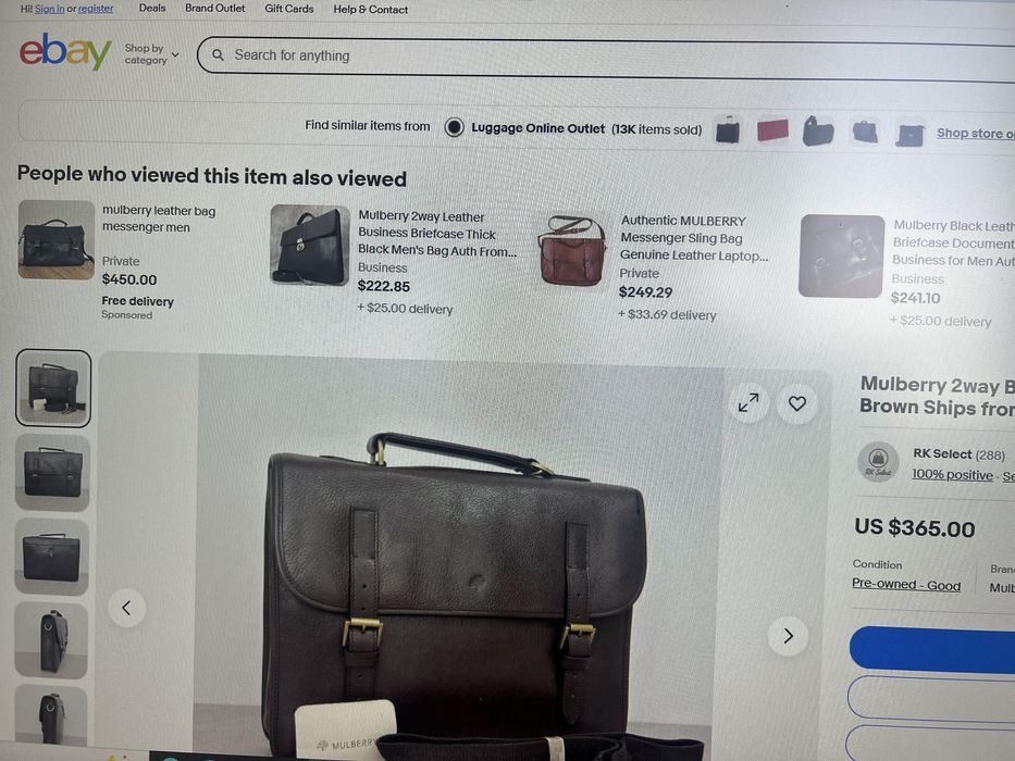 Чоловіча бізнес сумка Mulberry elkinton ОРИГІНАЛ