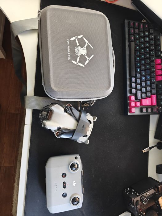 Dji mini 4 pro + bateria extra + filtros ND + Comando + cartão sd 256g