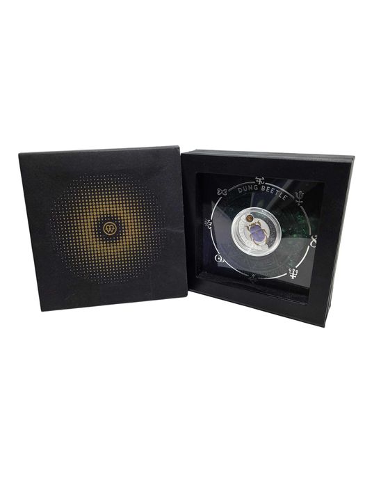 Niue: Żuk gnojowy kolorowany $1 Srebro 2022 Proof