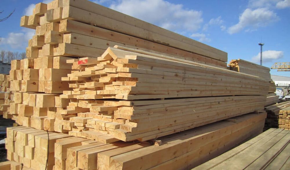 Пиломатеріали. Доска обрізна, необрізна. Балки, крокви, рейки, брус